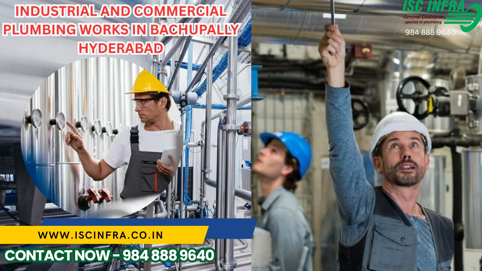 Industrial and Commercial Plumbing Works in Bachupally
