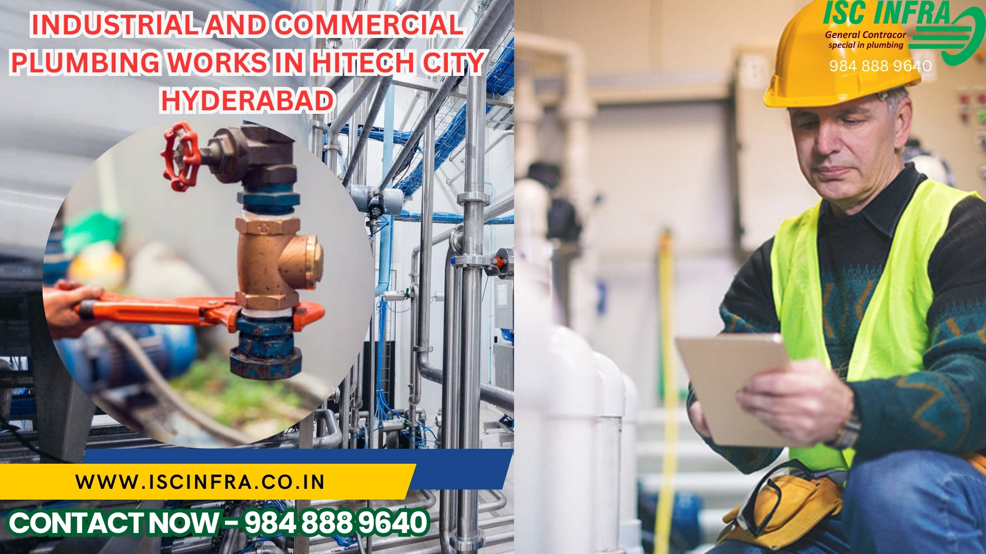 Industrial and Commercial Plumbing Works in Hitech City
