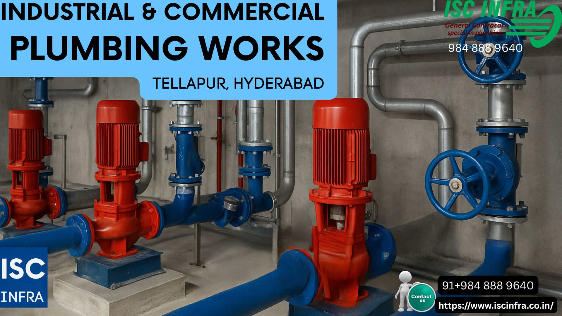 Industrial and Commercial Plumbing Works in Tellapur