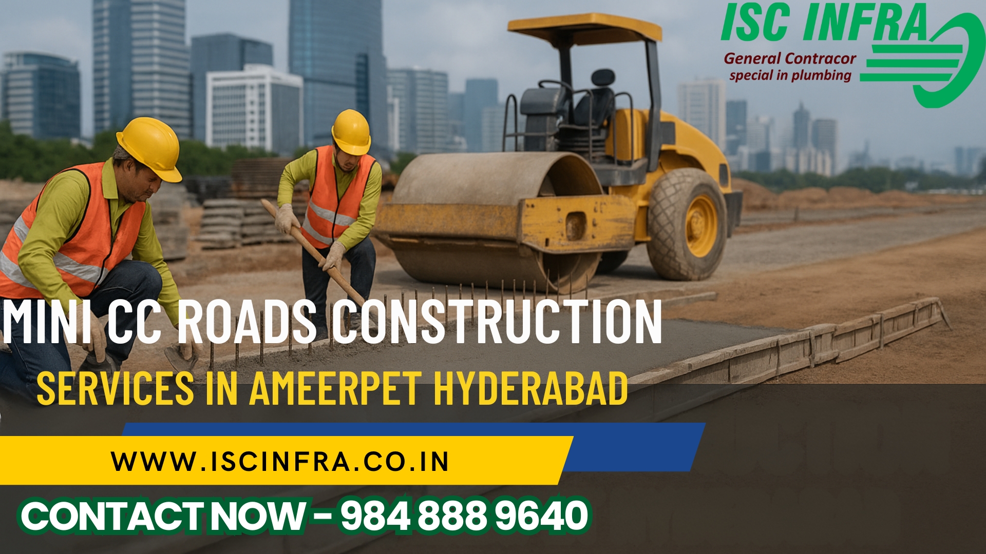 Mini CC Roads Construction Services in Ameerpet