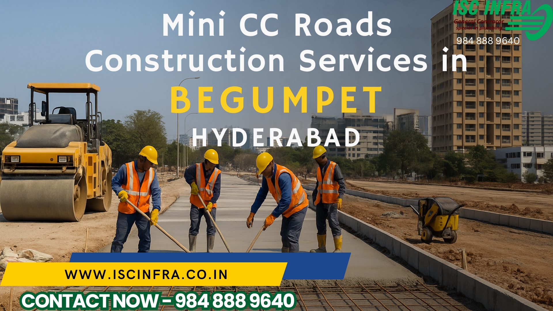 Mini CC Roads Construction Services in Begumpet