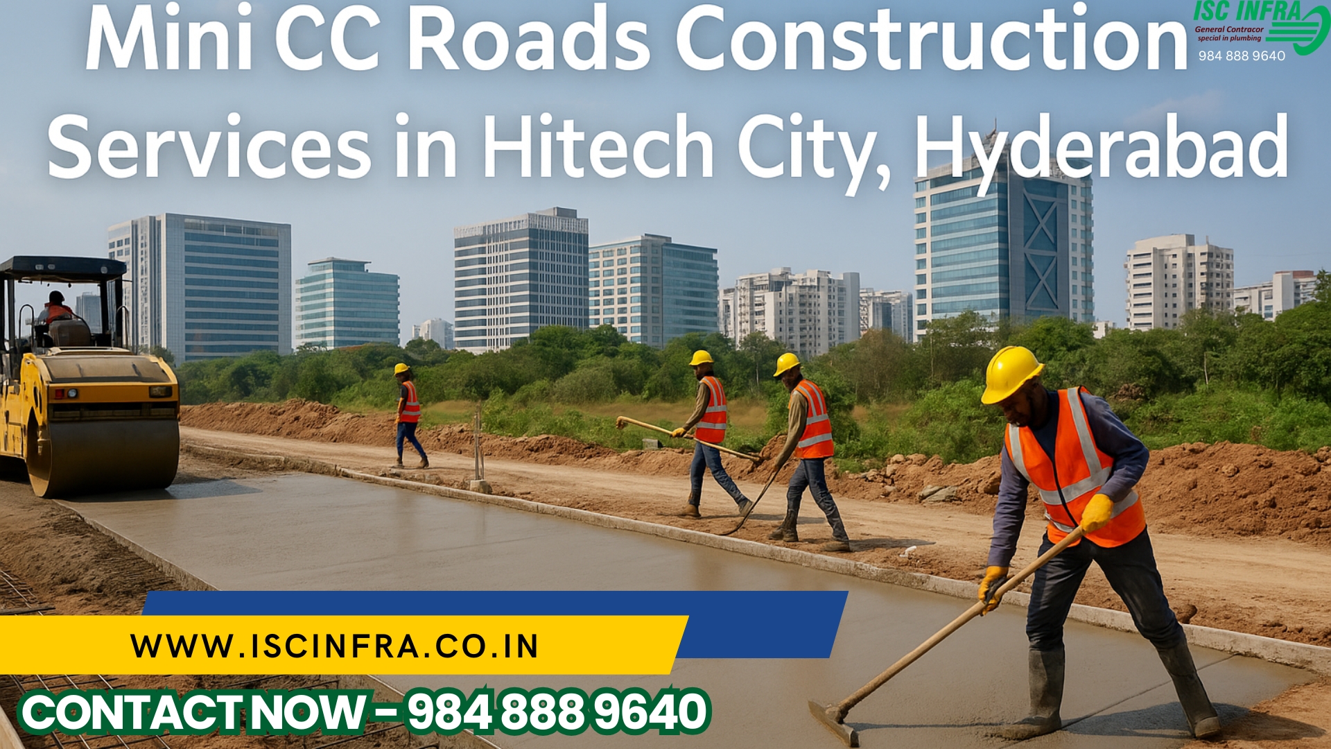 Mini CC Roads Construction Services in Hitech City