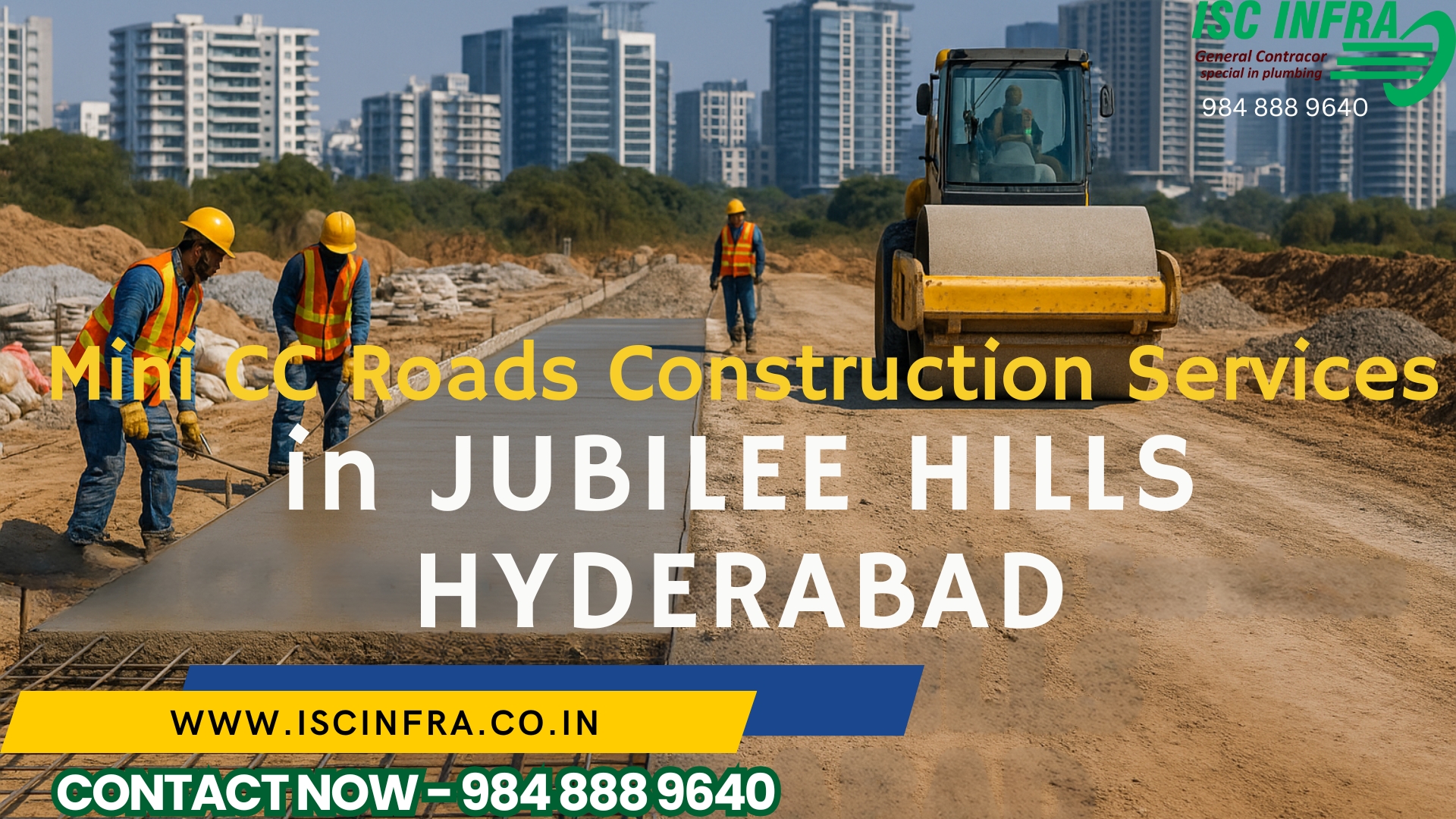 Mini CC Roads Construction Services in Jubilee Hills
