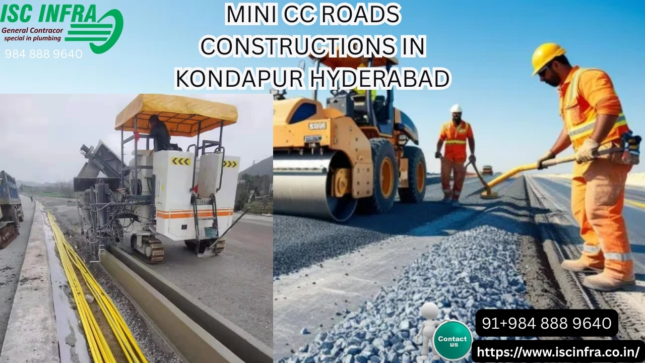 Mini CC Roads Construction Services in Kondapur