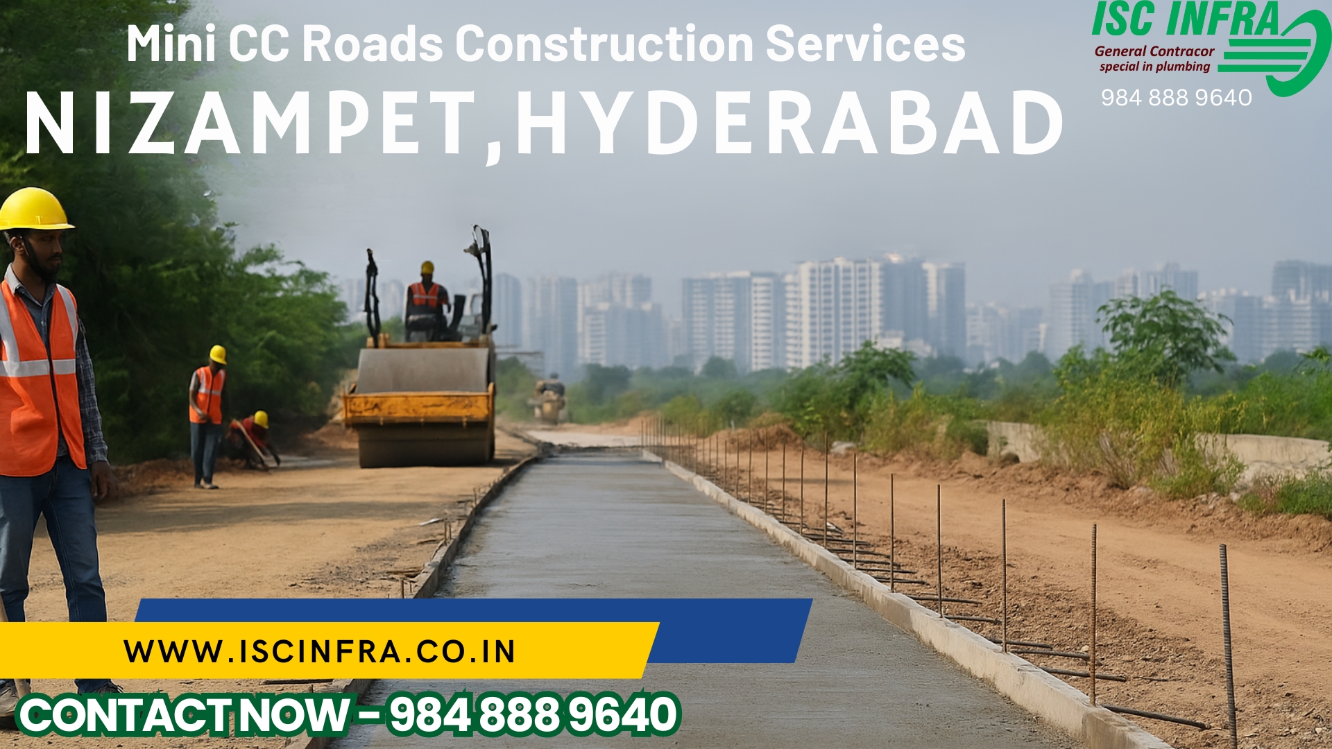 Mini CC Roads Construction Services in Nizampet