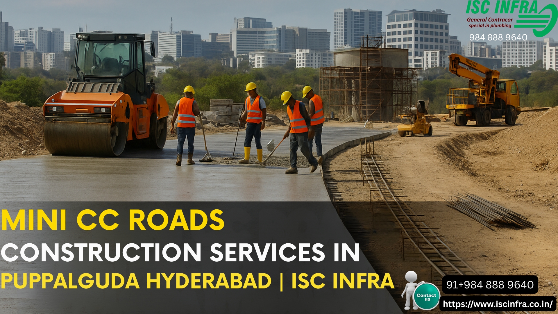 Mini CC Roads Construction Services in Puppalguda