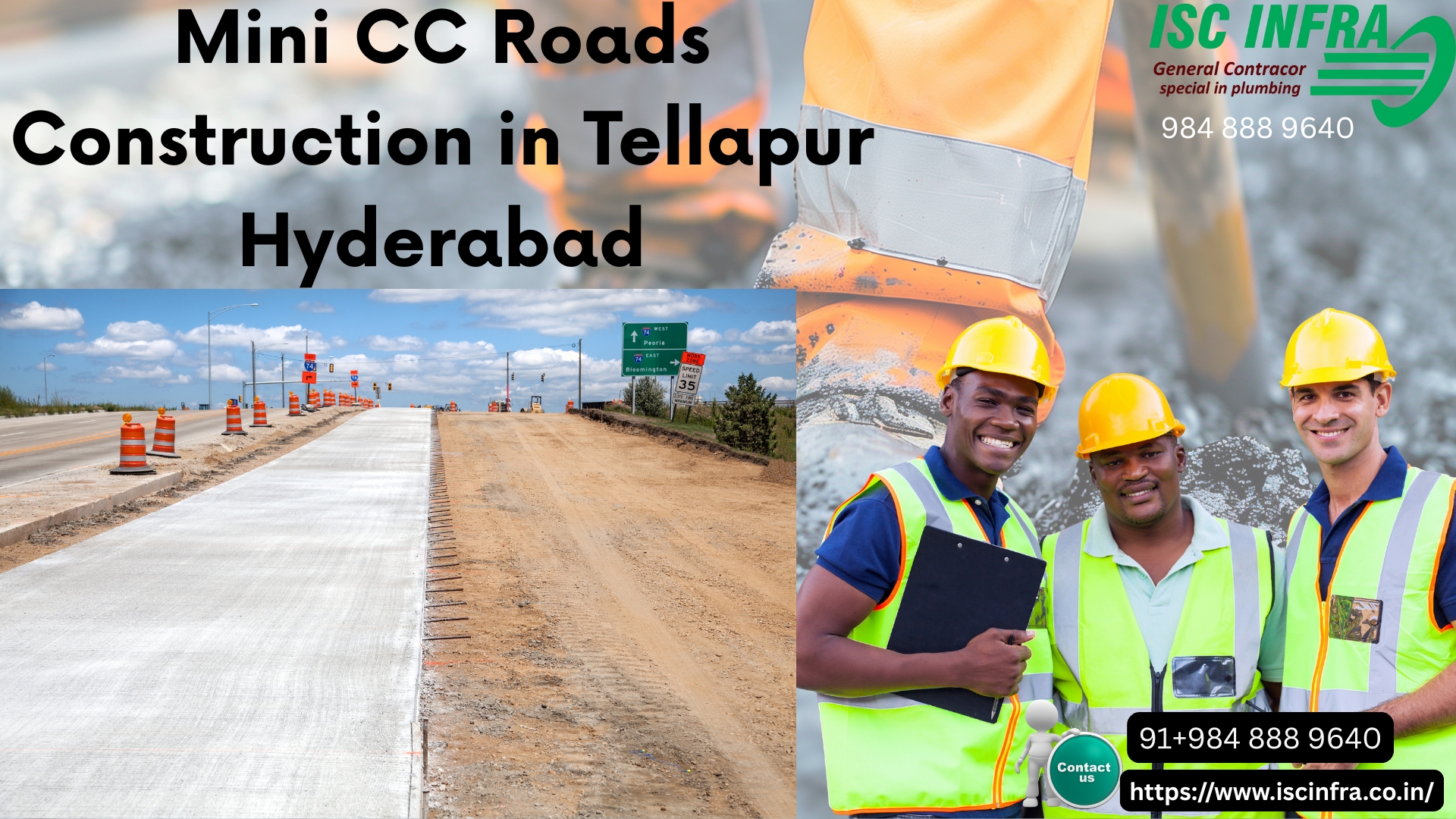Mini CC Roads Construction Services in Tellapur