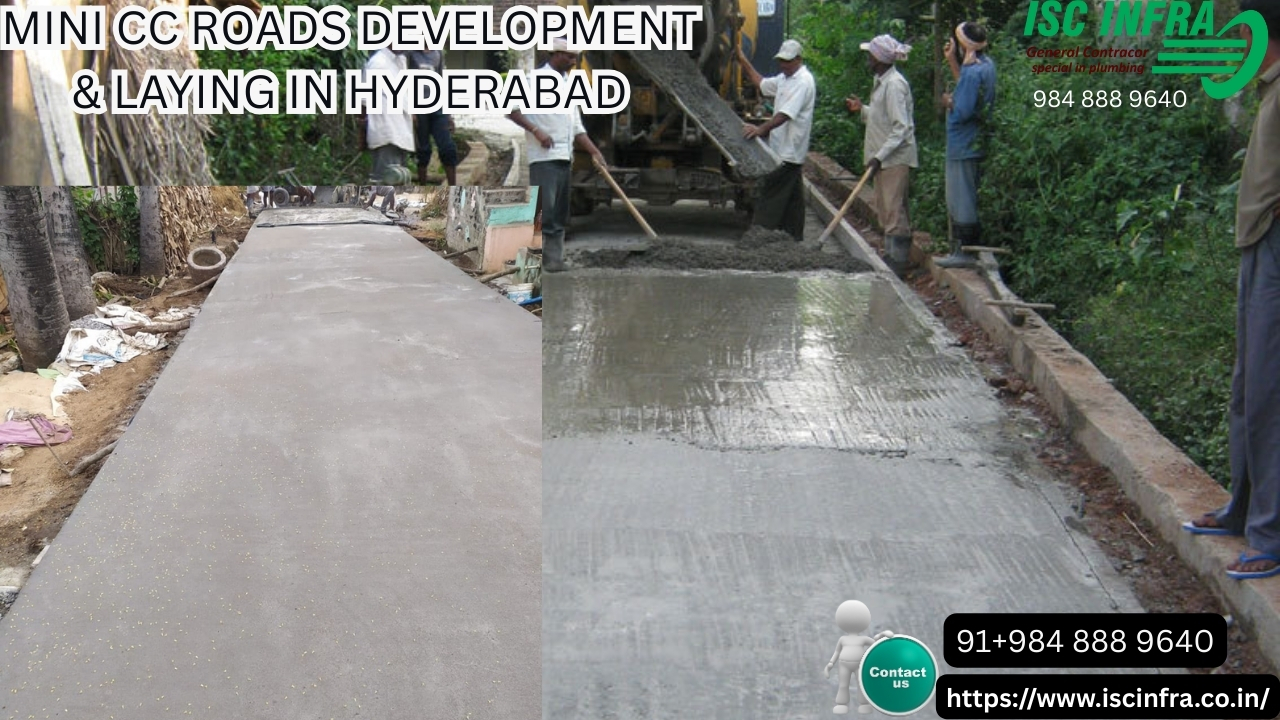 Mini CC Roads Development & Laying Services in Hyderabad