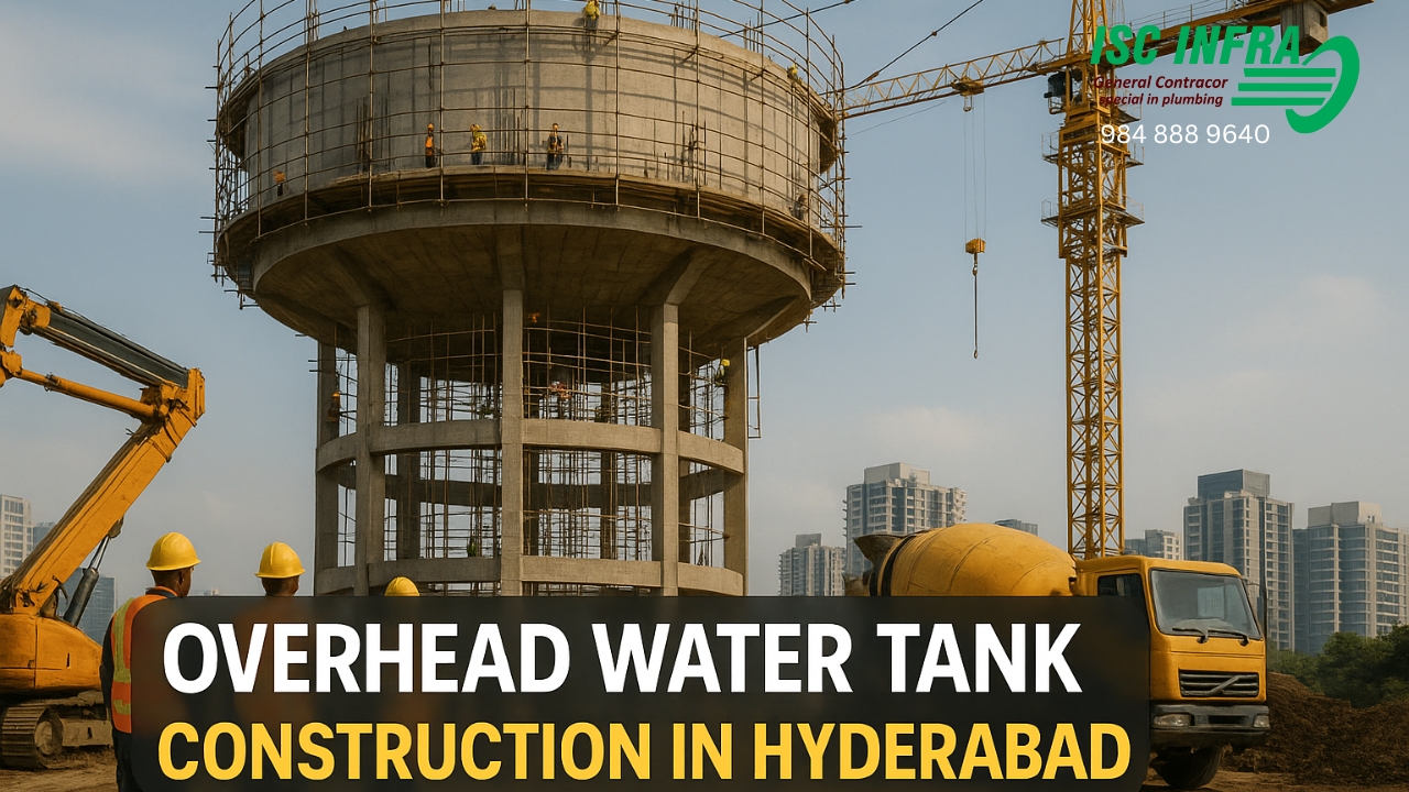 Overhead Water Tank Construction in Hyderabad